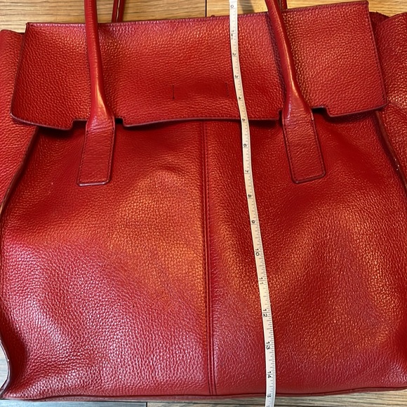 Red Leather Banana Republic Tote - Picture 8 of 10